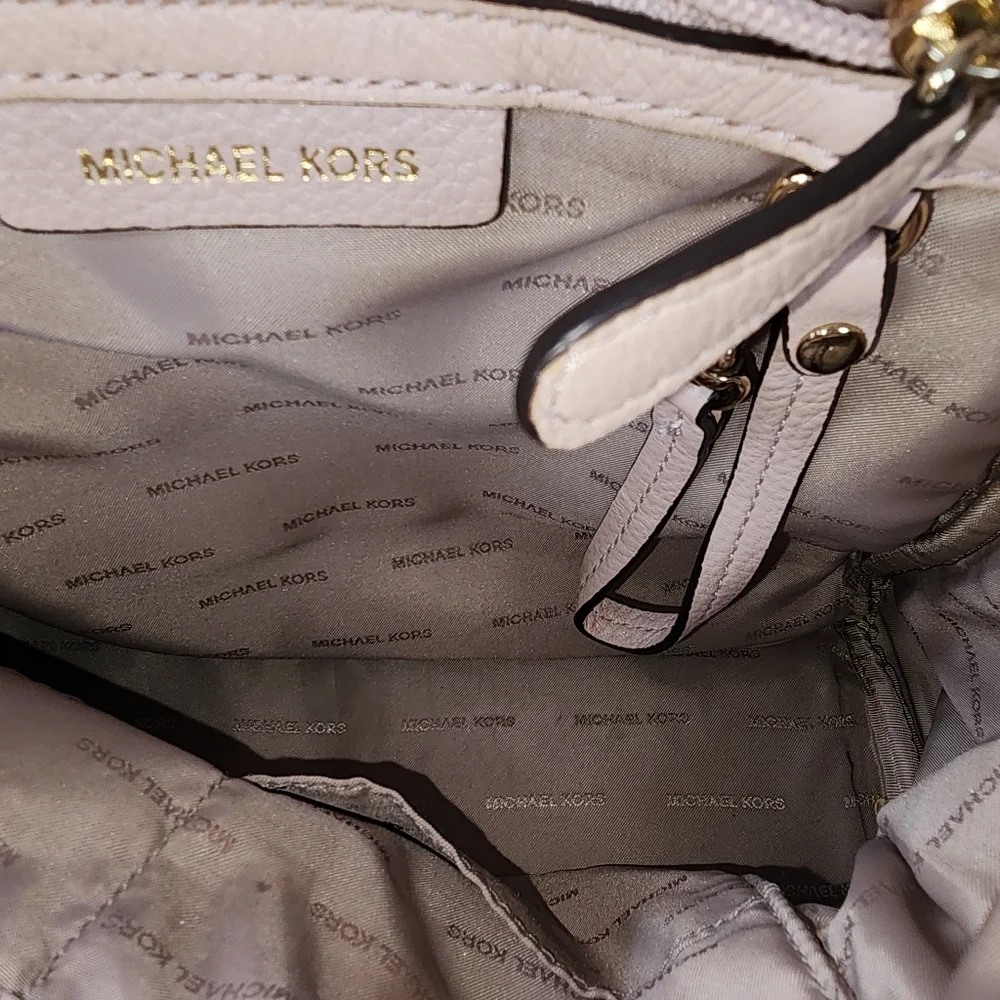 Michael Kors Rhea Zip Medium Size Backpack Soft Pink‎ Leather Blush